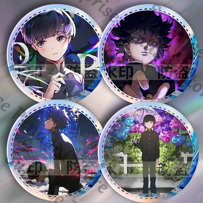Фото Mobu Saiko Hyaku Mob Psycho 100, аниме, жесть, значок, брошь, кулон, подарок на высокий уровень внешнего вида №2