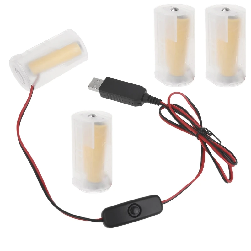 

USB to 6V LR20 D Battery for 4PCS LR20 D Battery for Toy, Controllers