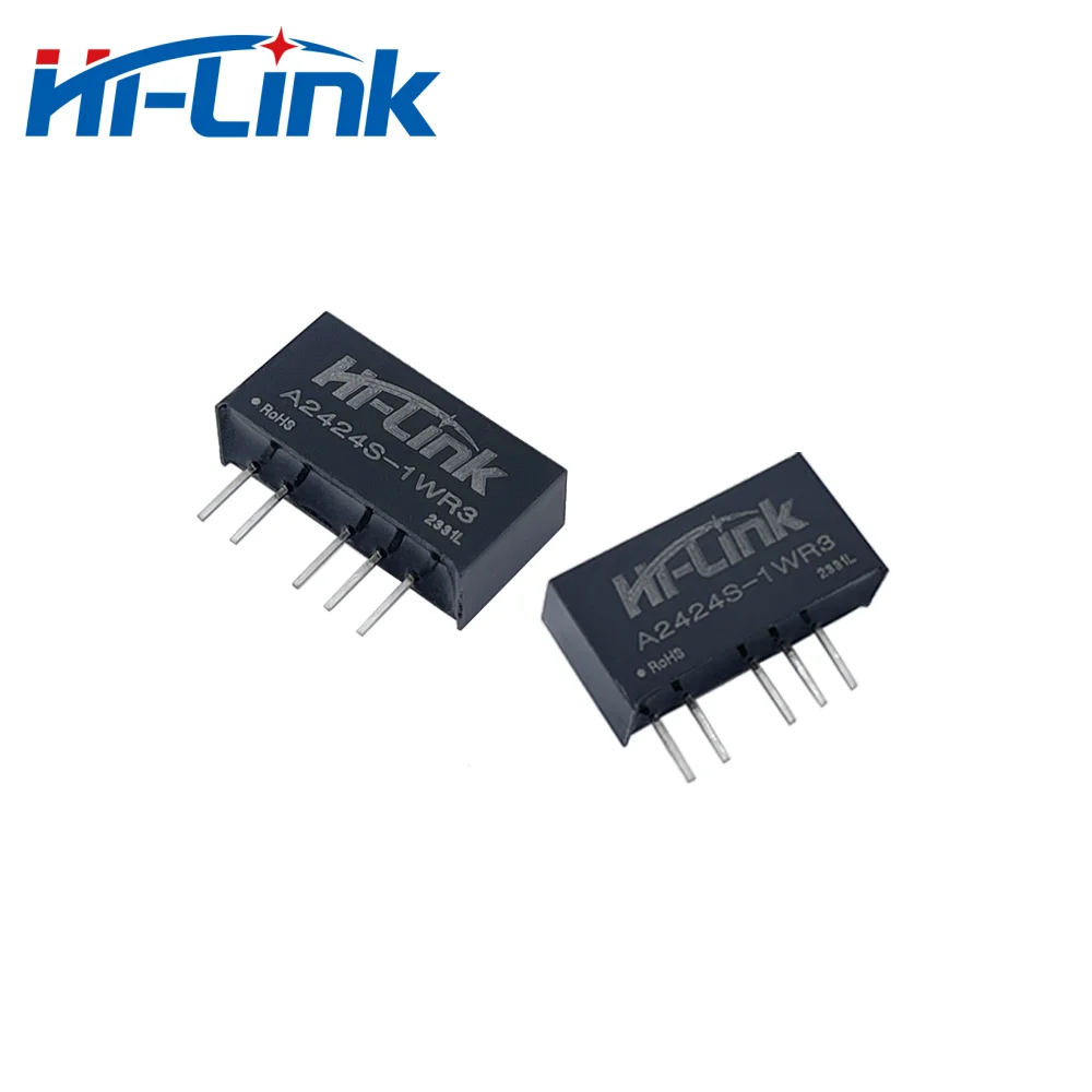 Фото Изолированный модуль питания Hilink A2405S-1WR3 A2412S-1WR3 с двойным выходом DCDC 24В на ±3.3В, ±5В, ±9В, ±12В, ±15В, ±24В, 1Вт №5