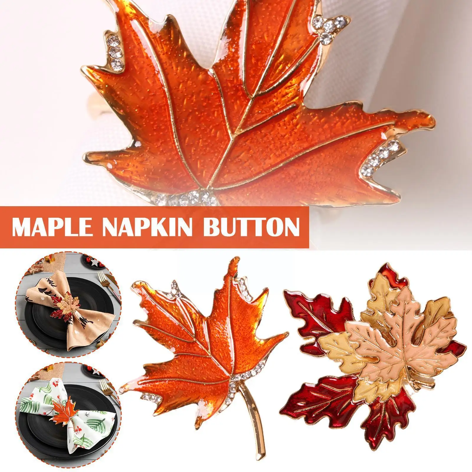 

Napkin Rings Maple Leaf Napkin Rings Holder Fall Napkin Rings For Dinner Christmas Thanksgiving Party Banquet Buffet Table X6q9