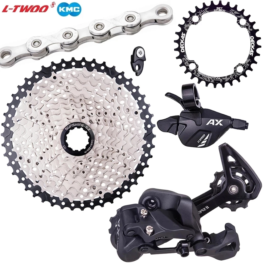 

LTWOO 11 Speed Group Set 1X11 рычаг переключения передач задний переключатель передач и KMC X11 цепной ток & 104BCD Chainring & 11 S кассета MTB Bike Kit
