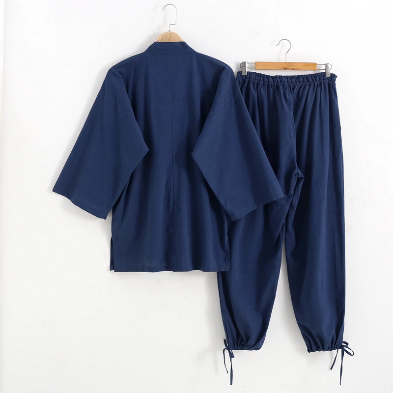 2 шт./комплект мужской кардиган в японском стиле 100% хлопок |