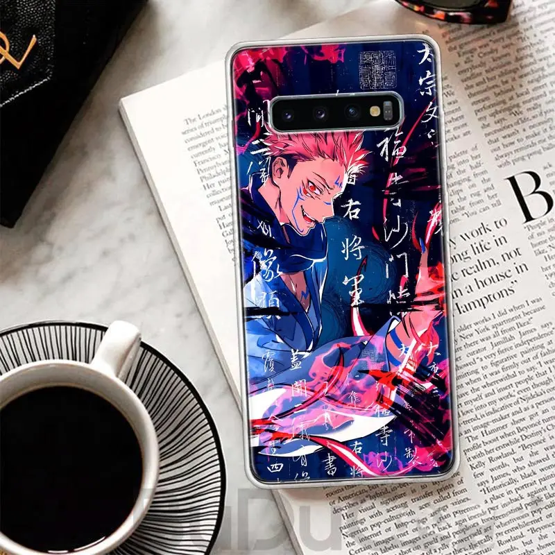 Фото Чехол Kaisen J-Jujutsu Ryomen Sukuna для Samsung Galaxy S8 S9 Plus S10 Lite Note 8 9 10 Pro 20 Ultra S7 Edge M11 M21 M32 M51 Pri №3