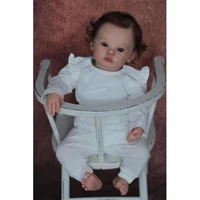 49cm realistic simulated reborn baby rebirth toddler meadow 3d skin exquisite painted silicone doll toys