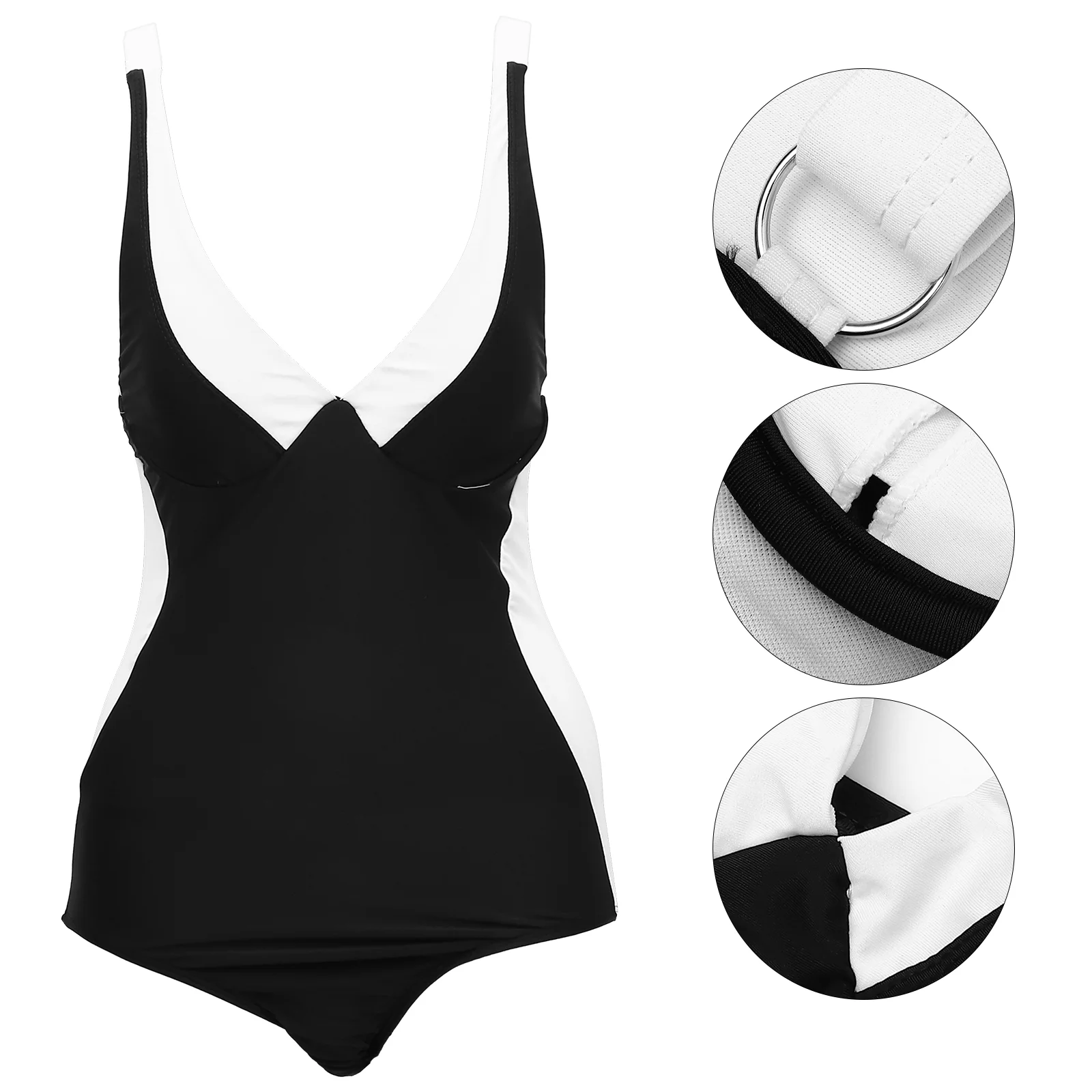 

Женский купальник с высокой талией, летний купальный костюм из спандекса