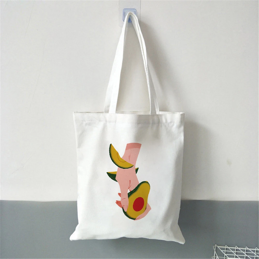 

Женская Холщовая Сумка на плечо с милым мультяшным принтом в стиле Харадзюку, Корейская сумка-шоппер, вместительная повседневная женская с...