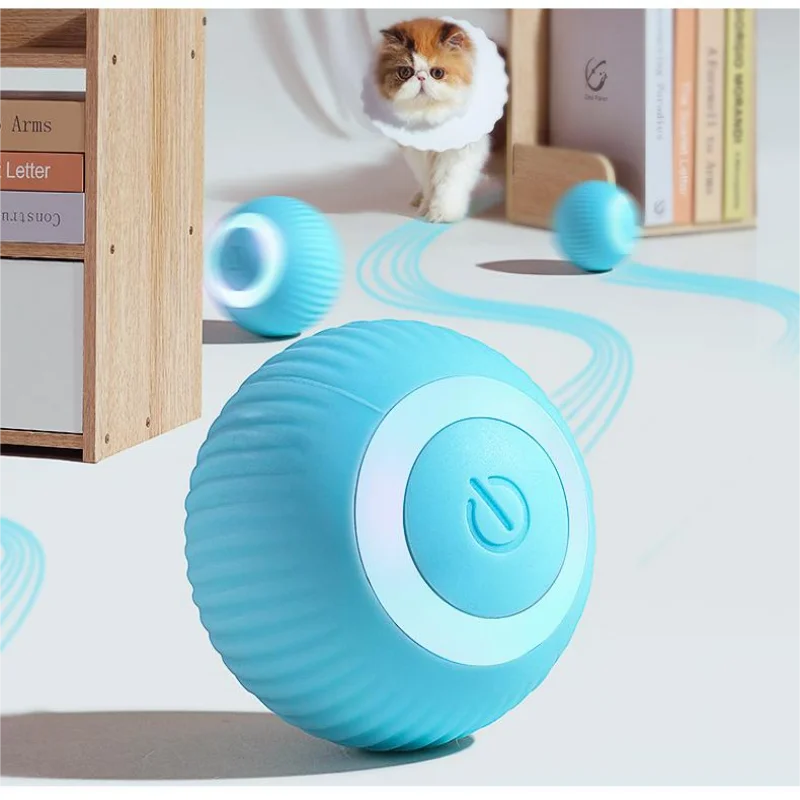 

Smart Automatic Rolling Ball Electric Toys Interactive to Dogs/Cats Self-Moving Ball