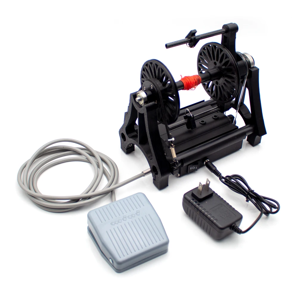 

Электрическая бытовая мини-прядка AC100-240V, прялка из шерстяного волокна с педалью