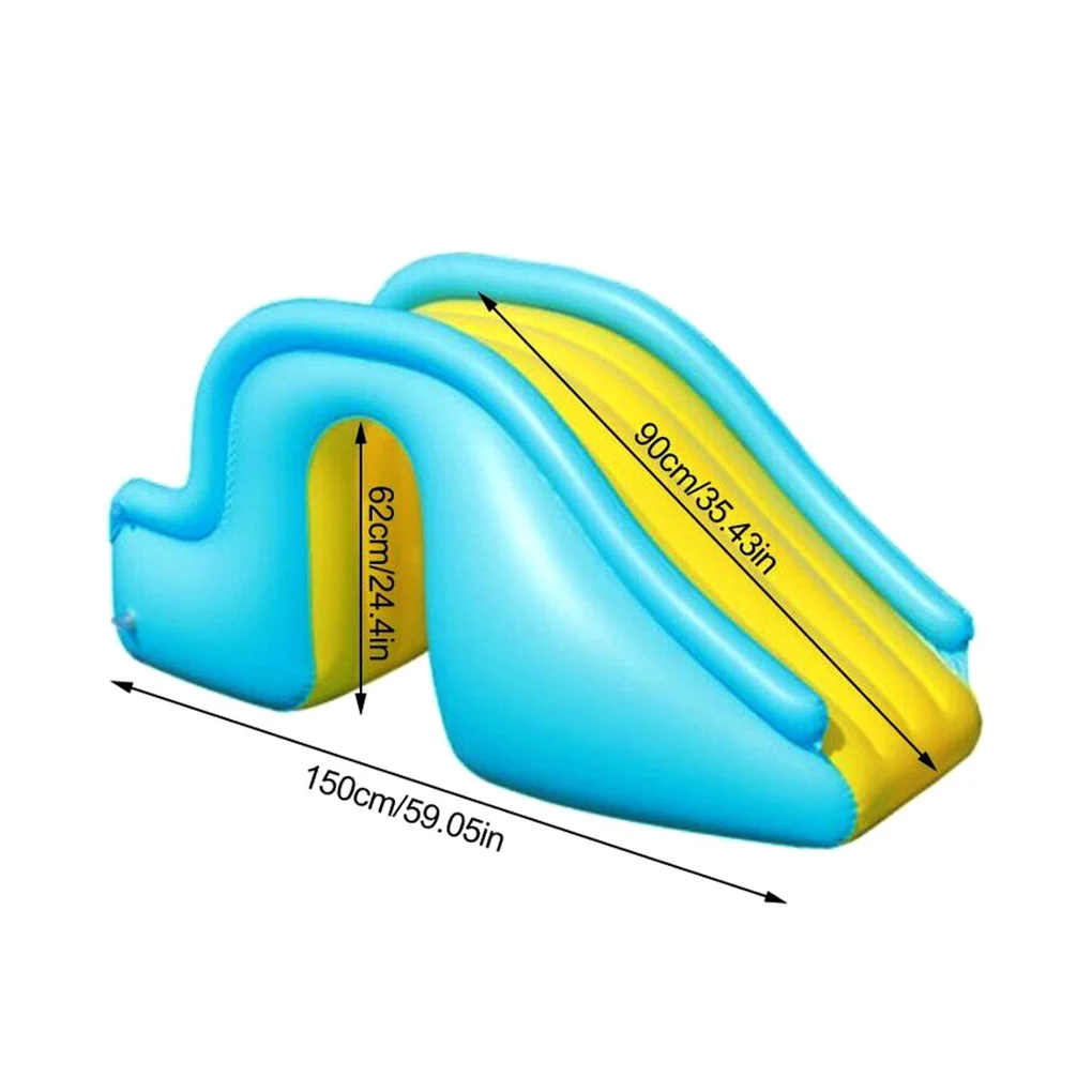 

Inflatable Water Slide Wider Steps Swimming Pool Supplies Kids Children Bouncer Castle Summer Amusement Water Play Toys