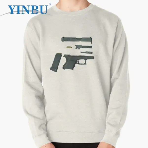 

Новинка, пуловер Reel glock с надписью «взорвался», худи, свитшоты, модная одежда для мужчин, уличная одежда