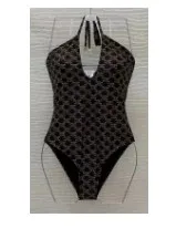 Новое поступление 2024, женские черные Треугольные бикини, дизайнерские роскошные купальники Ins, модная пляжная летняя одежда для плавания