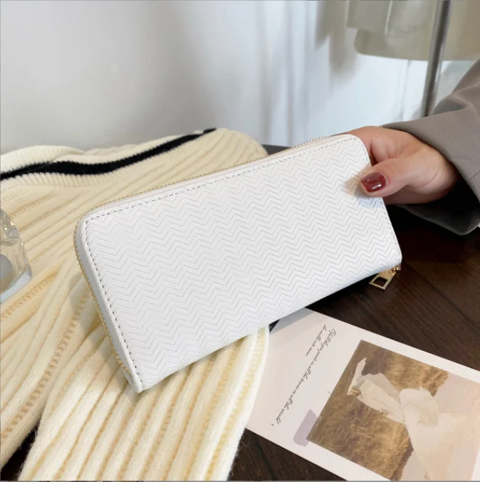 

2023 New Women Long Zipper Coin Purses Clutch Wallet Female Credit Card Holder Bag