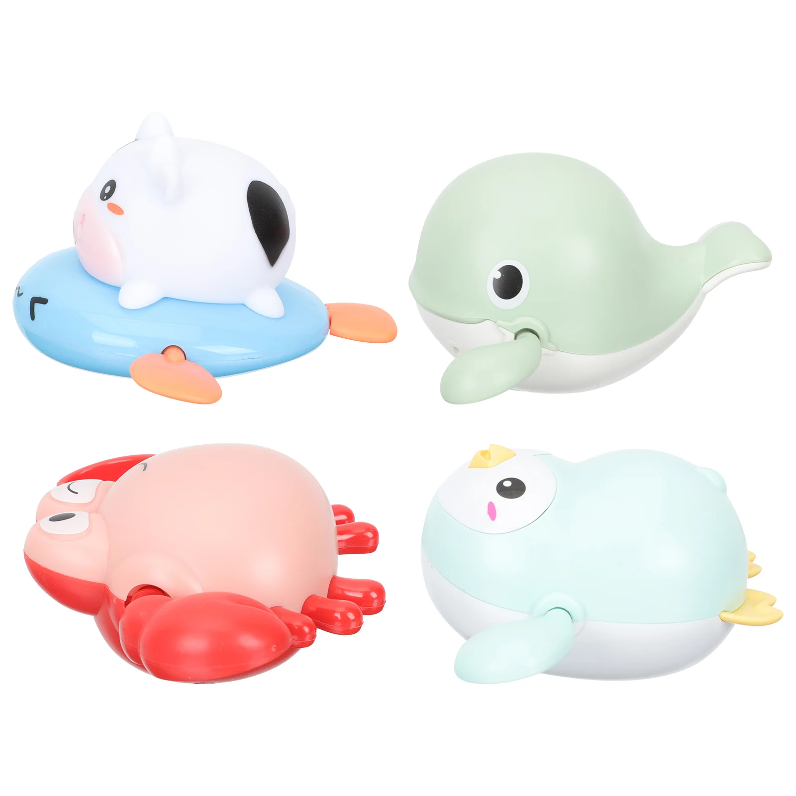 

4Pcs Wind Bath Animals Wind Swimming Water Wind for Baby