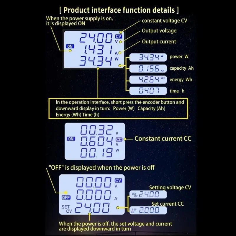 Фото Модуль питания постоянного напряжения R53C с регулируемым током SK80H от 6 до 36 В до 0,6–36 В постоянного тока №1