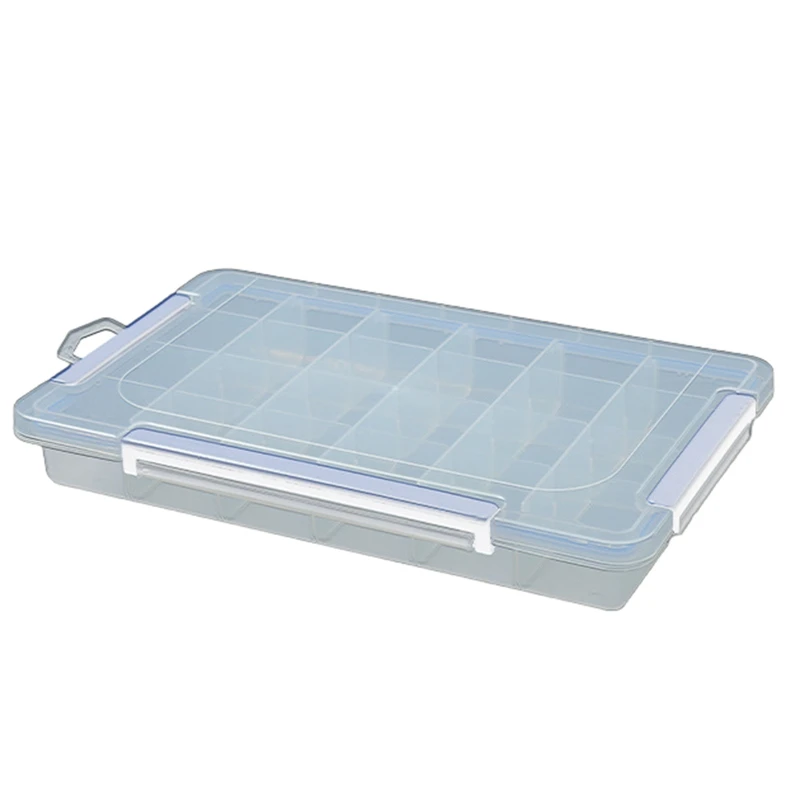 

Practical Tools Organizer Container 24 Grids Hardware Organizer Box for w/ Dividers