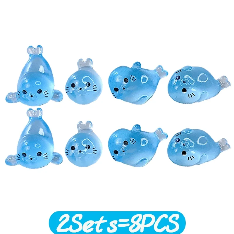 

Мини светящиеся фигурки тюленей из смолы