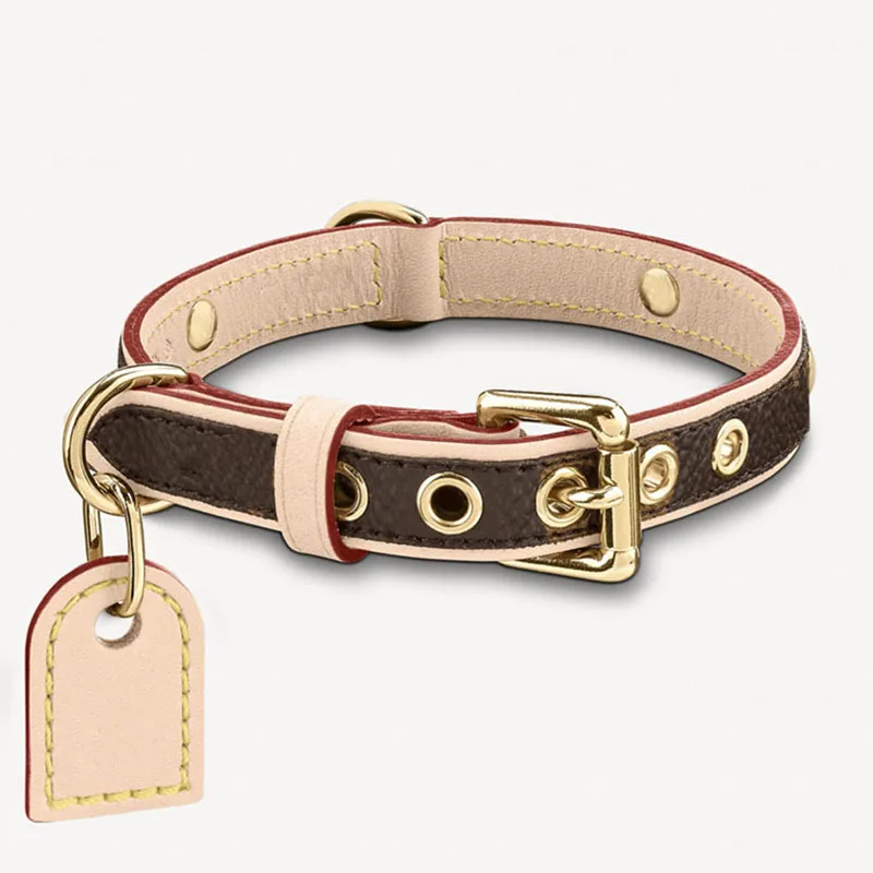 

Роскошная бирка на заказ, аксессуары для домашних животных, прочный ошейник и поводок из натуральной кожи для собак, набор поводков для щенков