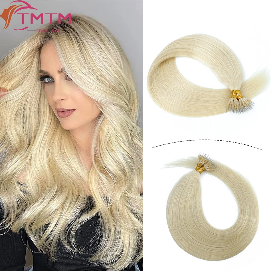 

Нано-бисер натуральные волосы для наращивания, человеческие волосы, прямые, коричневые, светлые, невидимые настоящие европейские натуральные волосы, волосы с кольцом Mirco 1 г