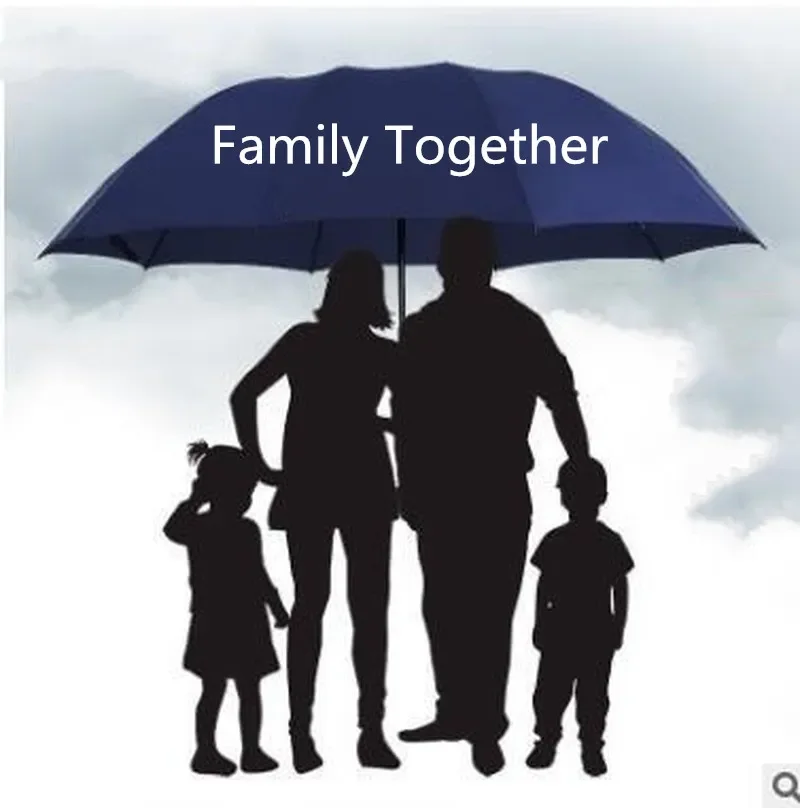 

NEW 152CM Top-quality Umbrella Men Rain Woman Windproof Large Paraguas Women Sun 3 floding Big Family Umbrella Outdoor Parapluie