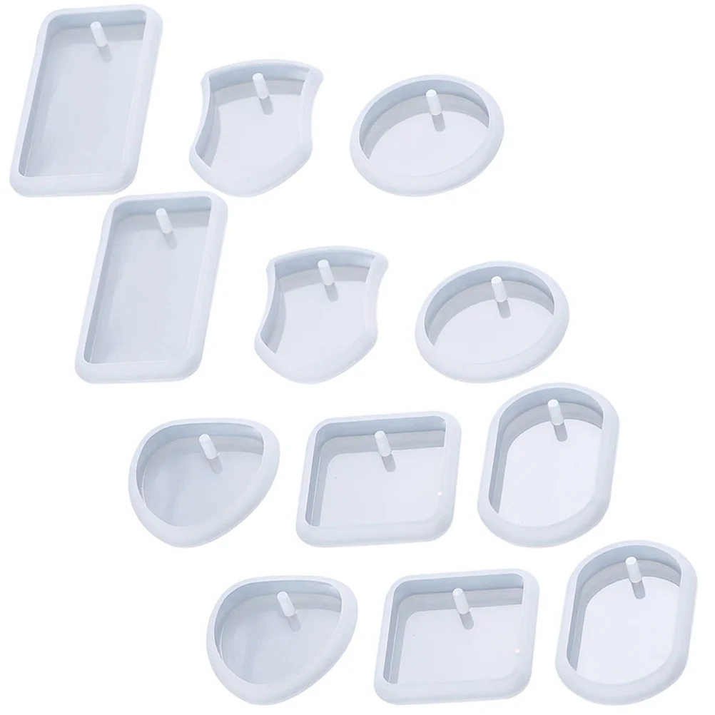 

12pcs Silicone Resin Mold Epoxy Resin Crafts Making Mold Craft Making Supplies