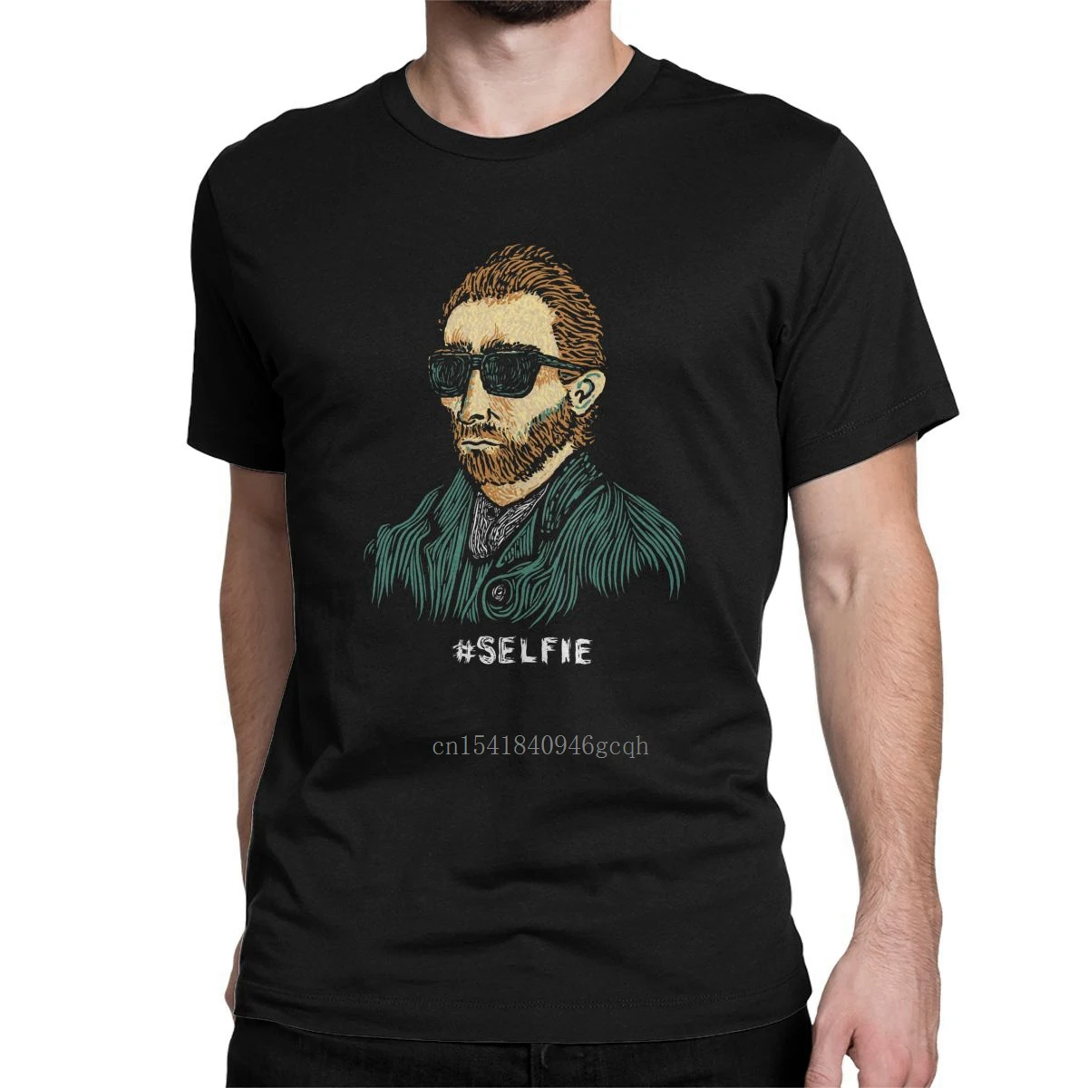 

Van Gogh - Men's Short Sleeve T-Shirt, Hipster, Crew Neck, with Graphic Print