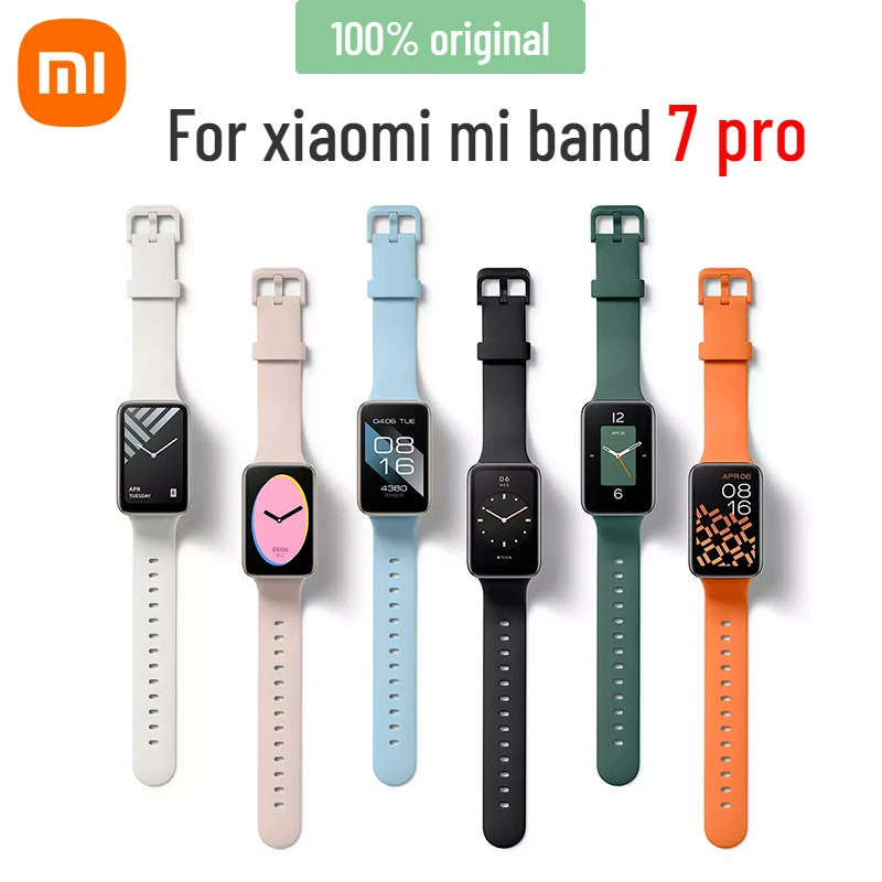 

Оригинальный браслет Xiaomi Mi Band 7 pro, новый силиконовый официальный цветной Антибактериальный браслет для Mi band 7 pro
