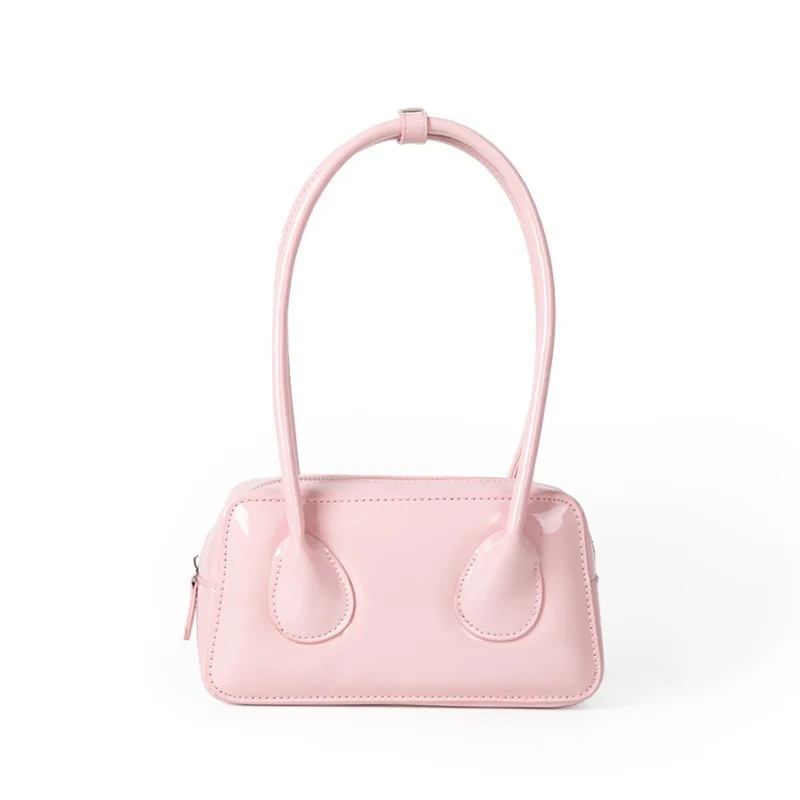 

Shoulder Bags PU Leather Texture French Style Creative All-Match Trendy Design Women's Bag Phone Pouch Purse Handbag 2023 NEW