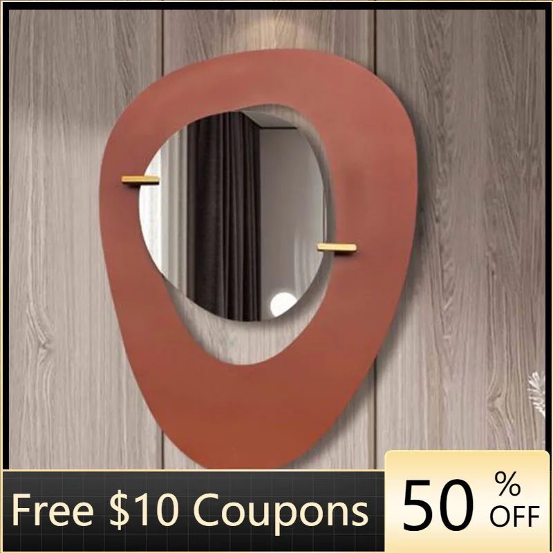 

Nordic Decorative Wall Mirrors Living Room Design Self-adhesive Wall Mirrors Living Room Luxury Miroir Mural Room Decoration