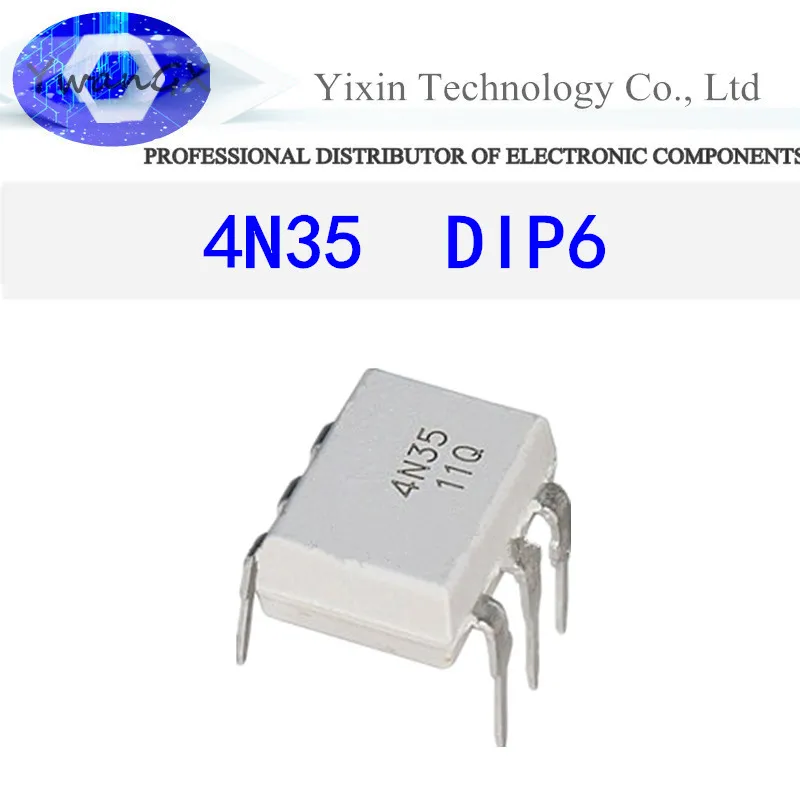 

Acoplador fotoeléctrico 4N35 DIP6 EL4N35 DIP, nuevo y original, 10 Uds.