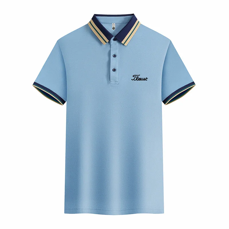 Embroidery Golf Clothing for Men's Short-sleeved T-shirt Golf Polo Shirt Fashion Casual Golf Ball Jersey New Style Golf Shirts