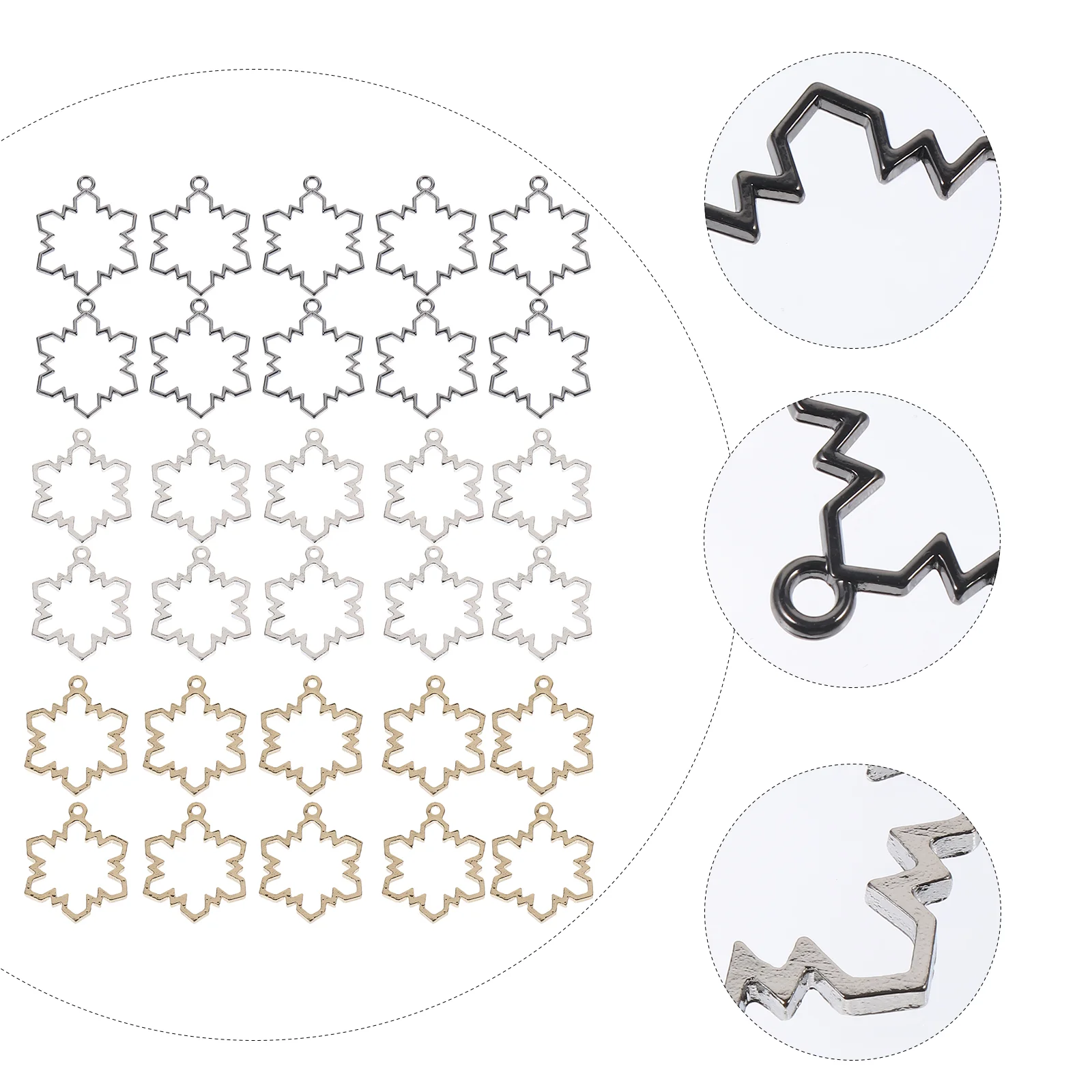 30 шт. Рождественская эпоксидная рамка Рождественский кулон с открытой рамкой