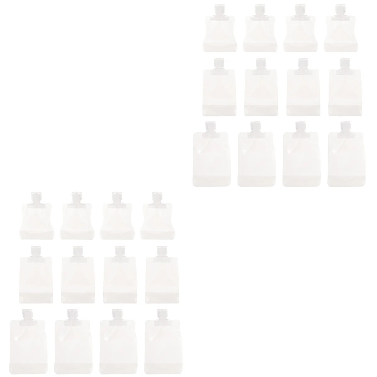 

24 PCS Small Suction Mouth Lotion Bag Liquid Self-supporting Suction Nozzle Bag