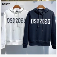 2021 classic dsquared2 mens printed sweater long sleeved pullover simple round neck clothing slim casual loose sweatshirt ds357