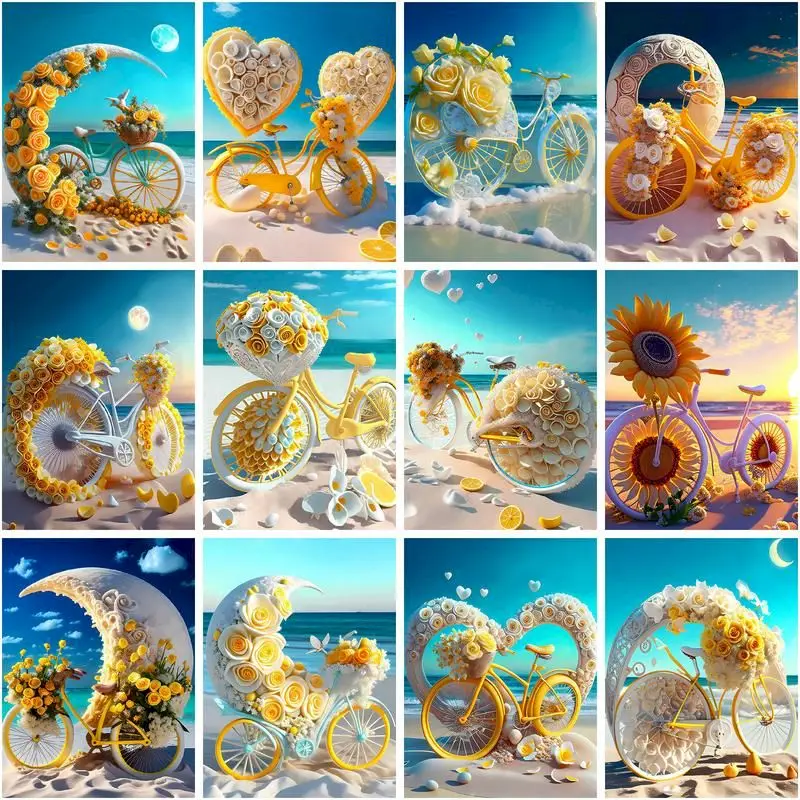 

Набор для рисования по номерам на холсте «морской цветок», «сделай сам»