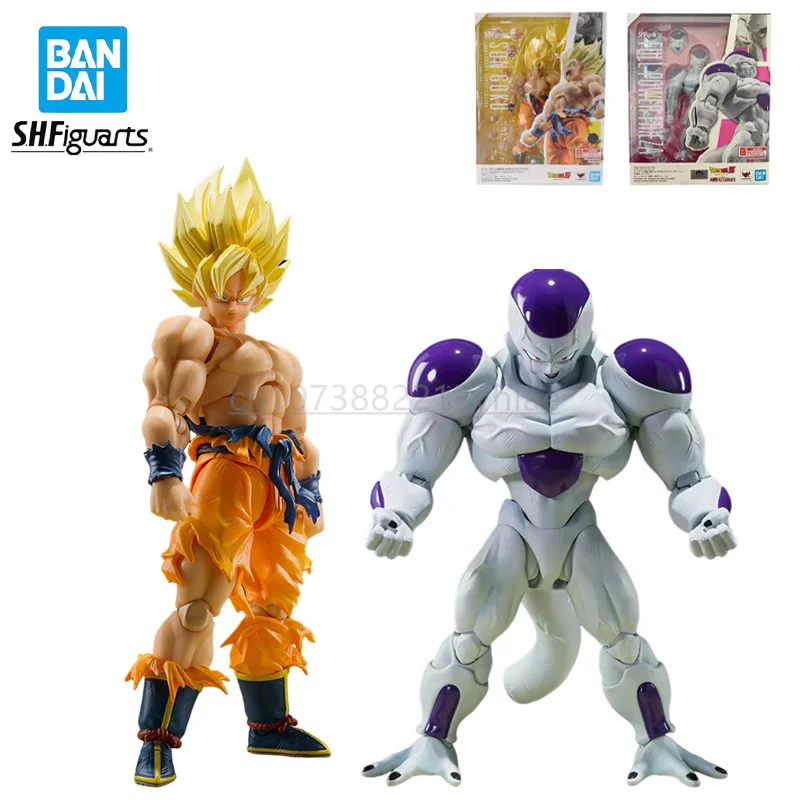 В наличии Bandai Banpresto Dragon Ball Z S.h.figuarts Full Power Frieza Son Goku Фигурки Модель игрушки Аниме