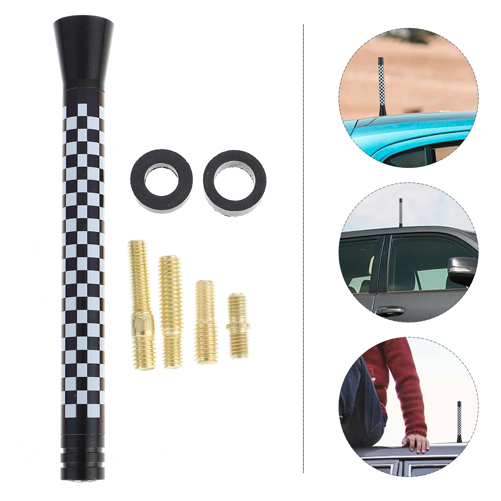

Car Modified Antenna Antennas Car Supplies Antenna Auto Radio Car Replacement Antenna Aluminum Alloy Car Accessories