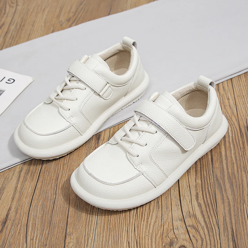 

2023 Spring and Autumn New Round Toe Lace Up Solid Color Simple Casual Women's Shoes Comfortable Flat Shoes for Women