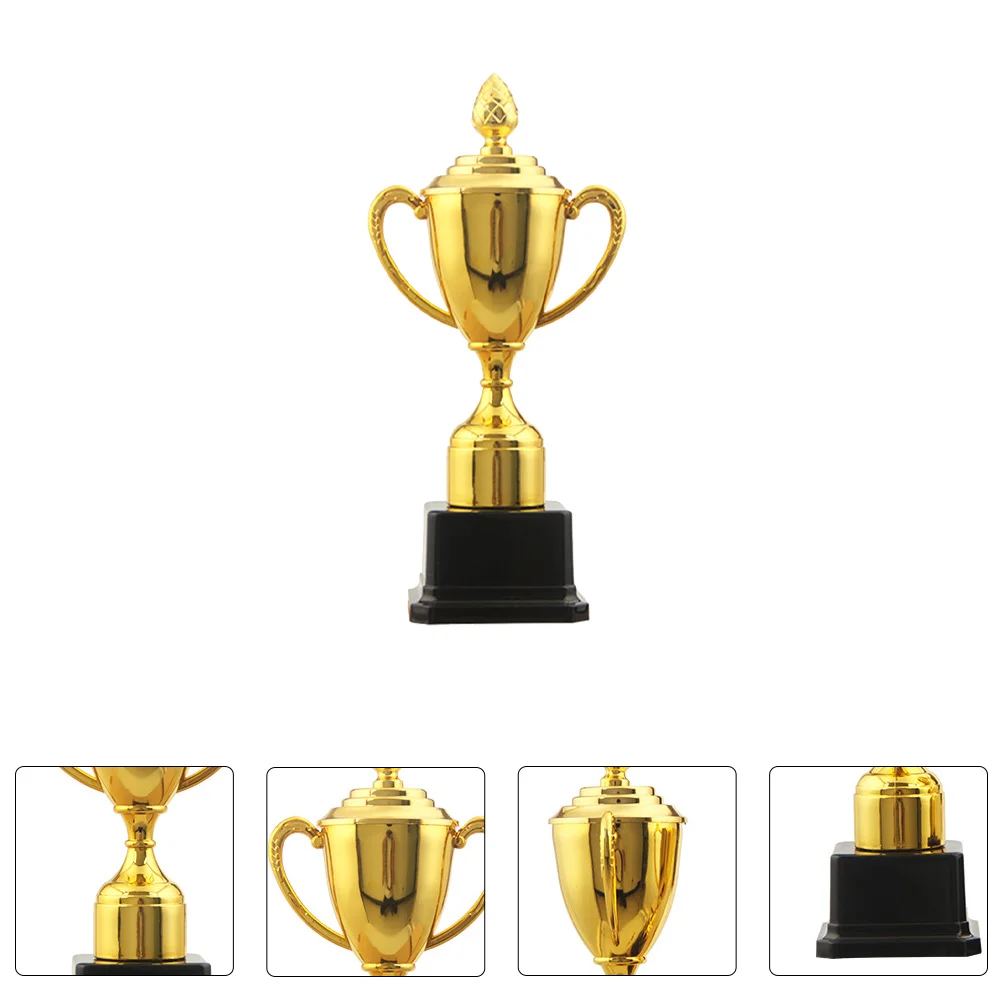 

1 Pc Practical Small Trophy with Lid Tabletop Decor Contest Reward for Children