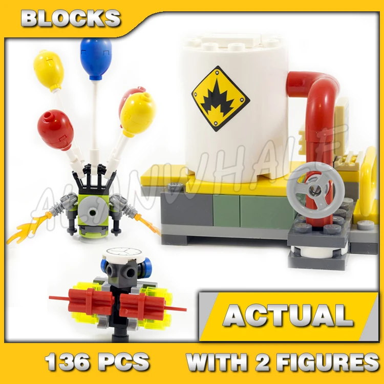 136 шт. Super Fighter The Joker Balloon Escape Рюкзак Power Plant 10626 Строительные блоки для мальчиков