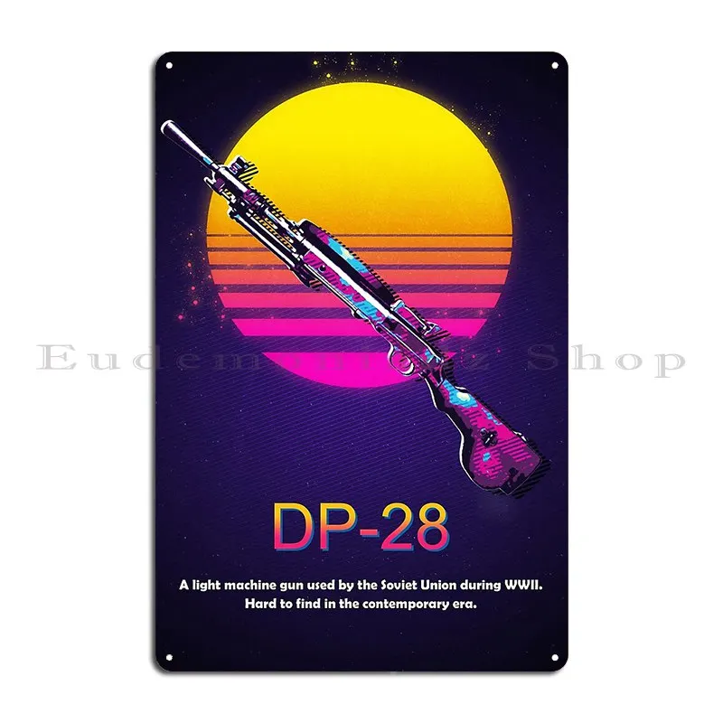 Металлический плакат Dp 28 оружия Xezyy с табличкой печатью для гостиной гаража