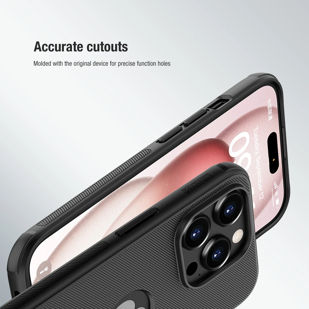 Чехол NILLKIN матовый для iPhone 16 Pro Max / с логотипом