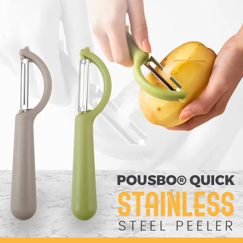 

Pousbo® Quick Stainless Steel Peeler Sharp Fast Peeler Fruits Vegetable Peeler Potatoes Peelers Easy Peeling Tools Kitchen Gadge