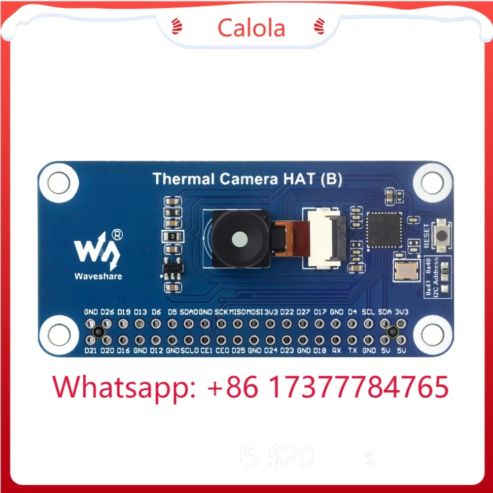 Фото Тепловизионная камера Long-Wave IR HAT (B) для Raspberry Pi, 80×62 пикселей №1