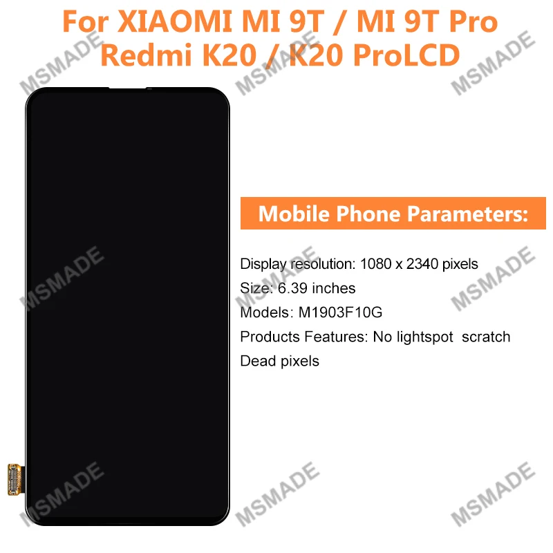 ЖК-дисплей 6 26 дюймов Amoled для Xiaomi 9T Pro Mi сенсорный экран дигитайзер в сборе Redmi K20