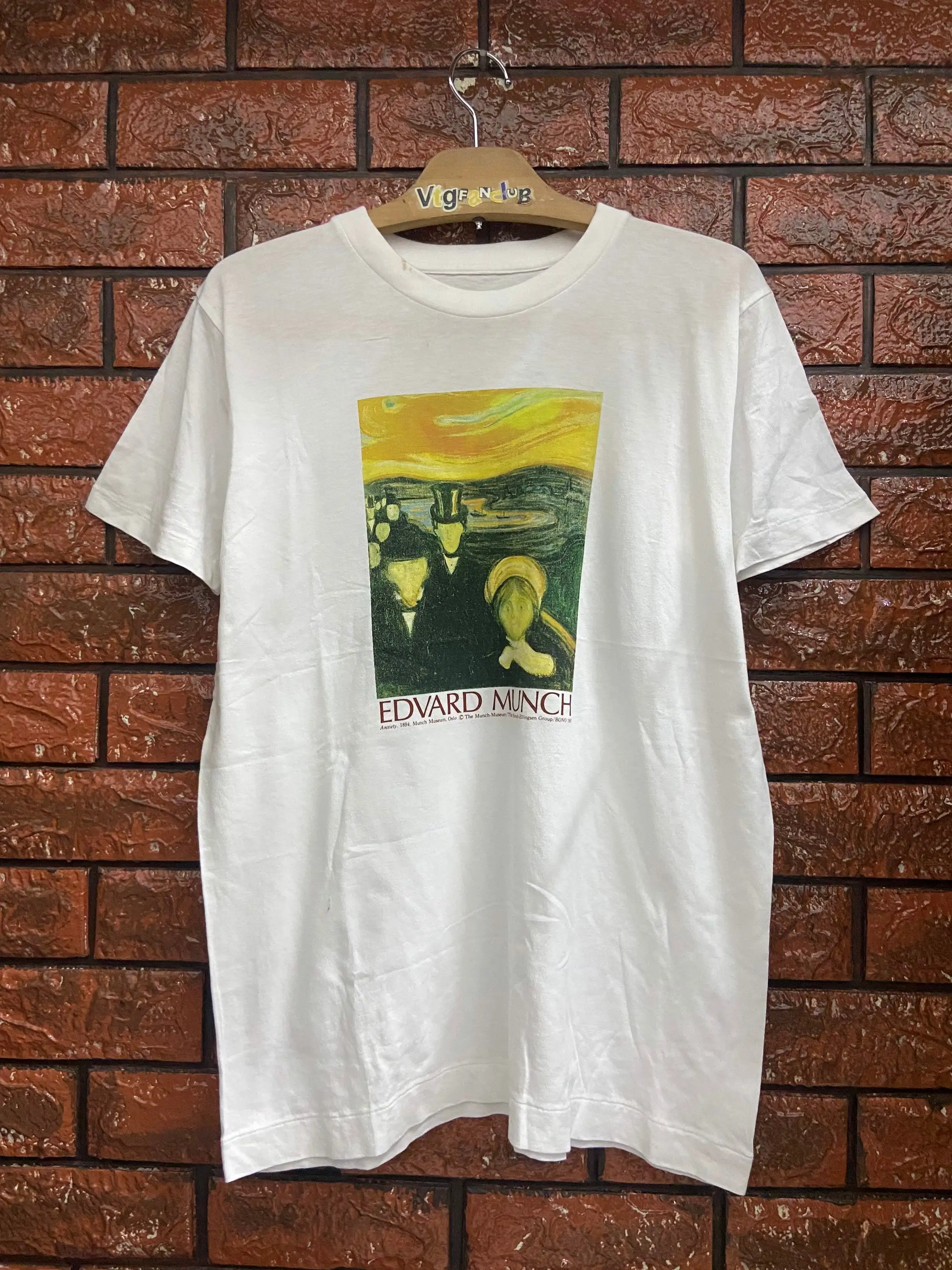 Винтажная картина 90-х годов с изображением мунч и тревоги