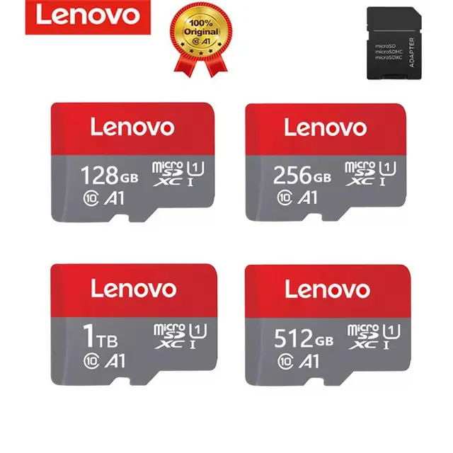 Card de Memorie Lenovo 512GB 1TB Micro TF SD Card Flash Class 10 TF SD Card For Camera For Smartphone Adapter Android Phone 6