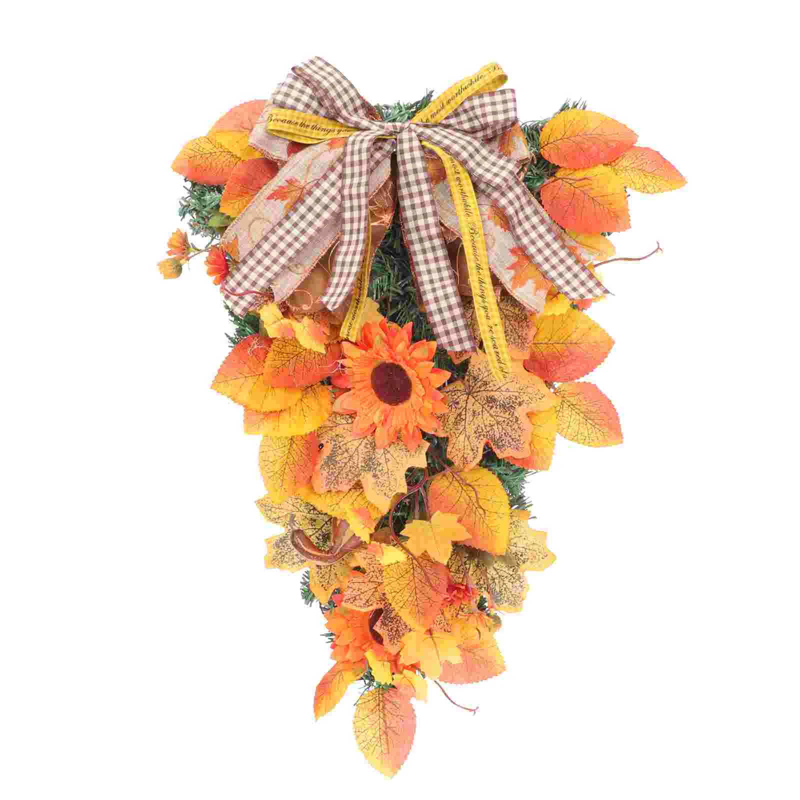 

Thanksgiving Maple Leaves Wreath Harvest Maple Leaves Decor Wreath Decor