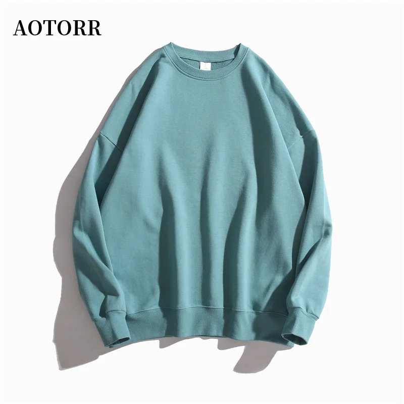 

New Sweatshirts Men Harajuku Casual Basic Hoodies Male Solid O-Neck Pullover Man Hip Hop Simple Fashion Spring Autumn Streetwear
