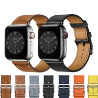 leather loop band for apple watch series 7 6 se 5 4 3 44mm 40mm correa 42mm 38mm smartwatch bracelet iwatch strap 41mm 45mm 44