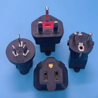 us to german korean standard us to plug eu plug adapter nema5 15p type b to schuko type f 10pcs